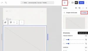 Controles responsivos para desktop, tablet e celular no editor do WordPress 7.1.